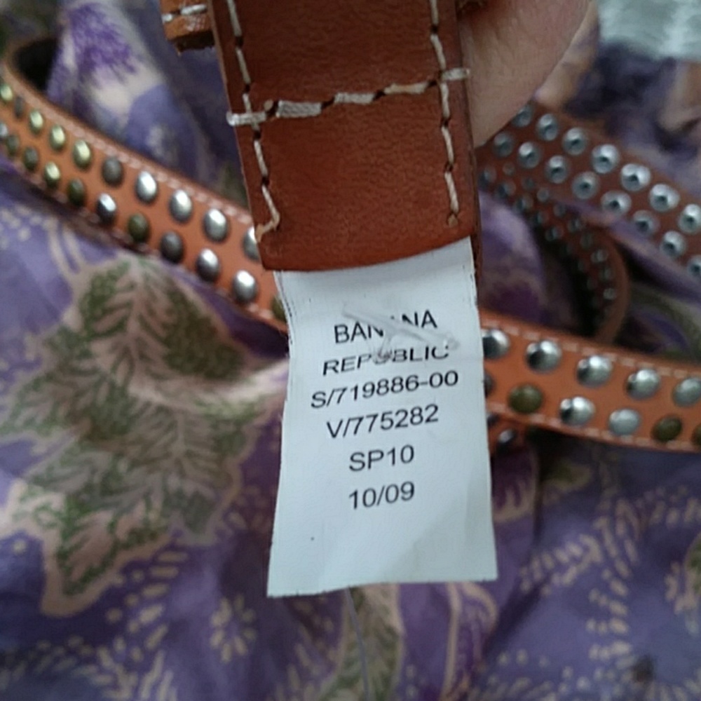 Banana Republic Studded Leather Belt - Picture 3 of 5